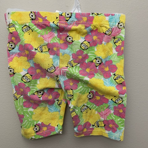 Girls Minion Bike Shorts - Picture 3 of 5